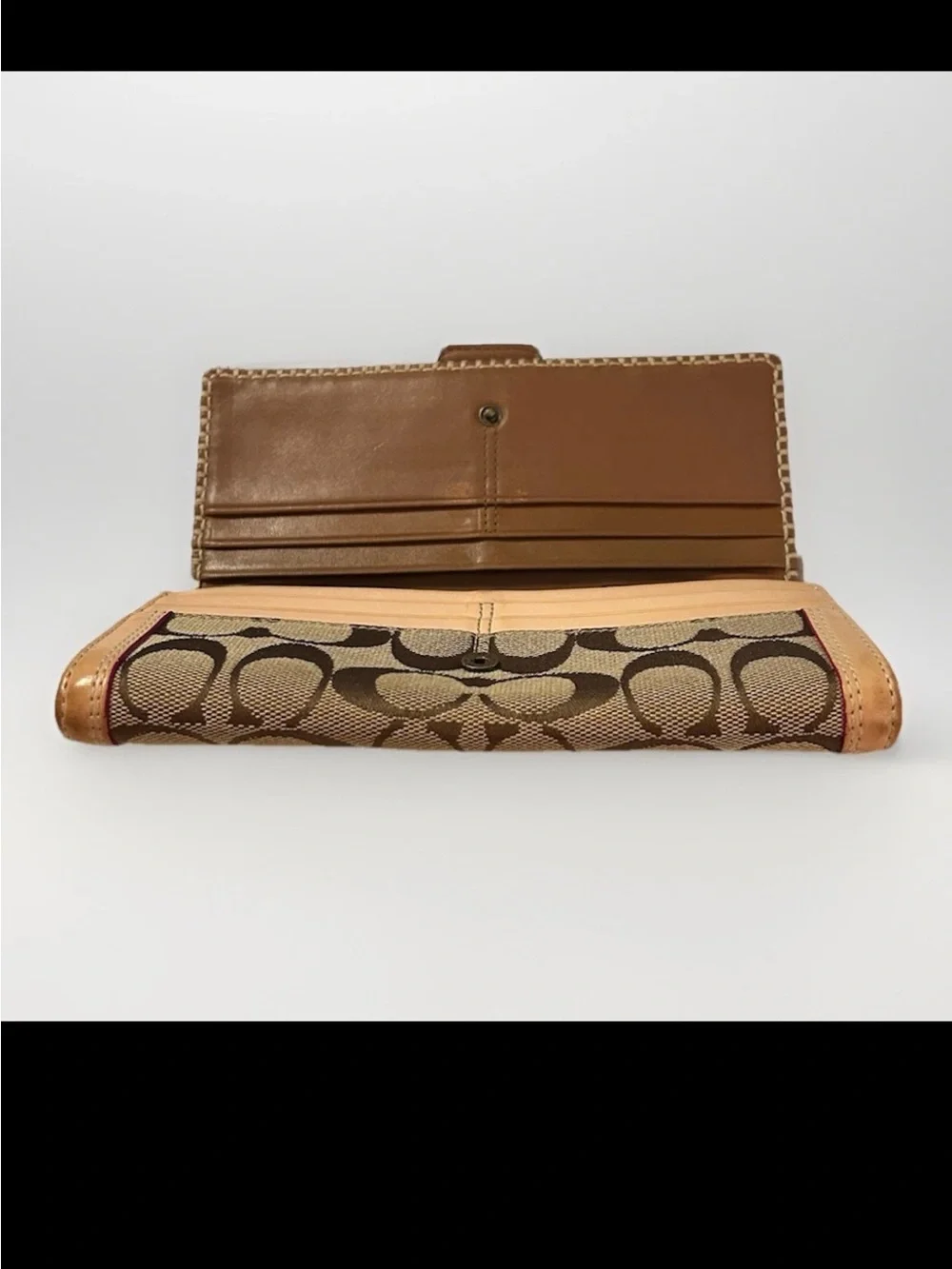 Coach Soho Hobo Bag and Wallet Set, Signature Canvas,Brass Studded Leather RARE